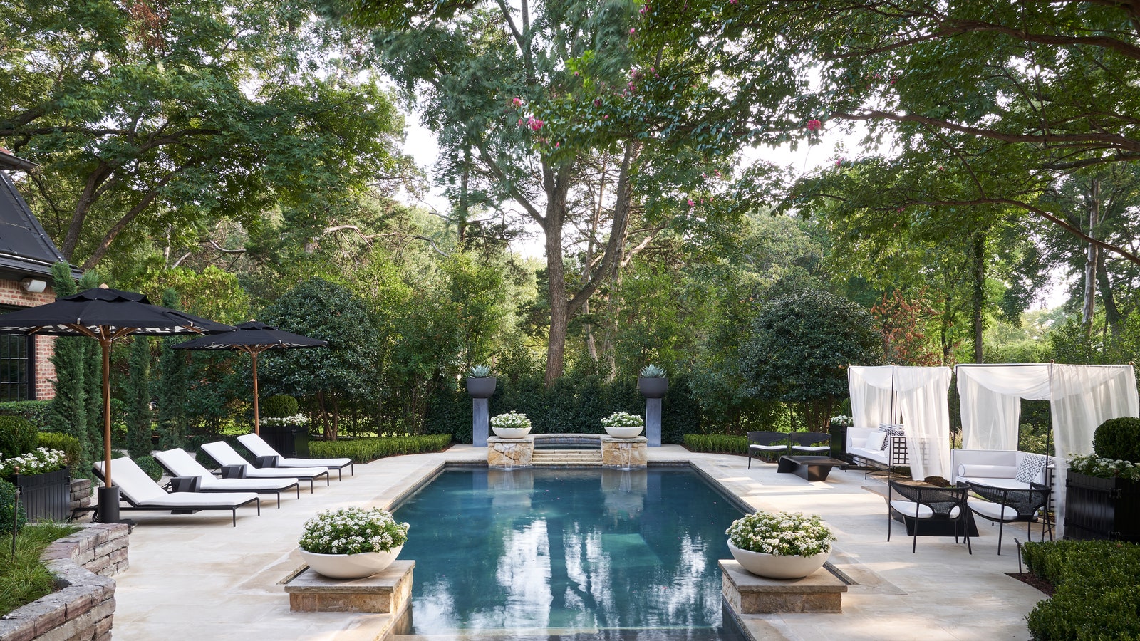 There are many benefits to hiring a landscape designer like Melissa Gerstle who created this pool area for the 2020 Kips...