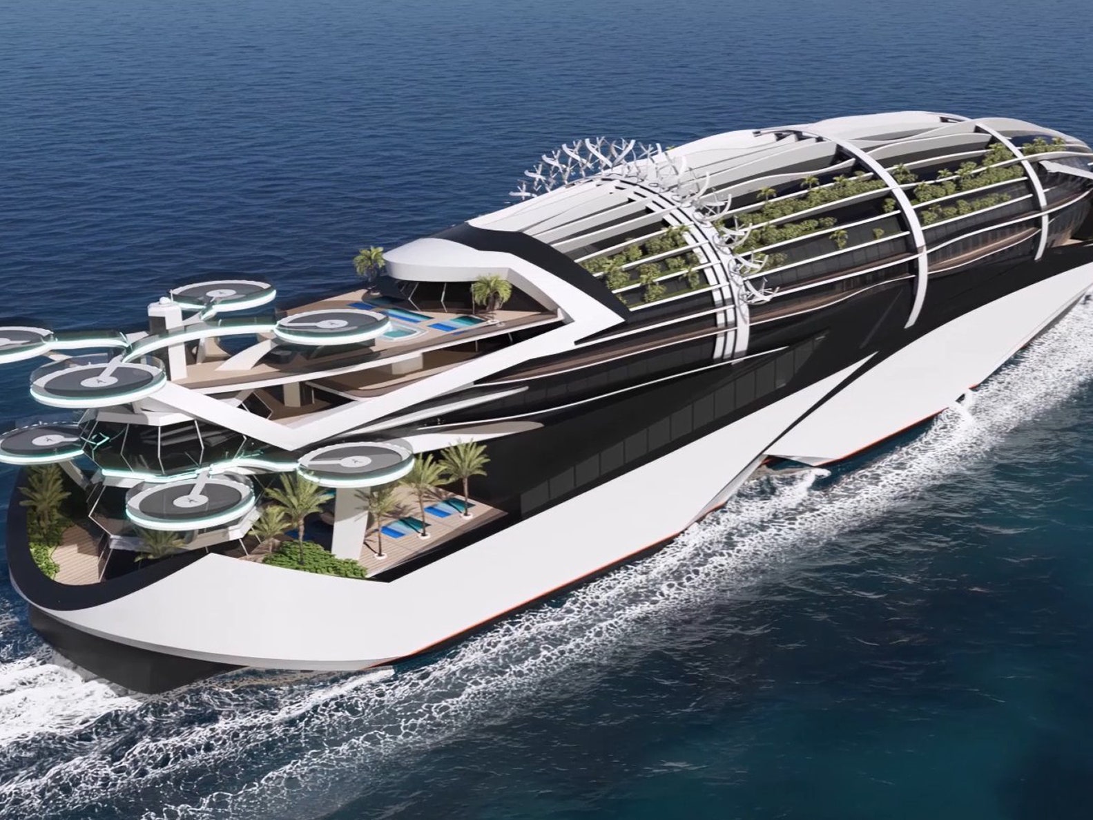 Reverse a futuristic yacht concept from Meyer Group.